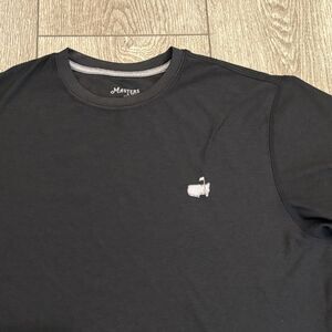 Masters Tech Men Small Black Gray Golf Active Performance Shirt Golf Athletic